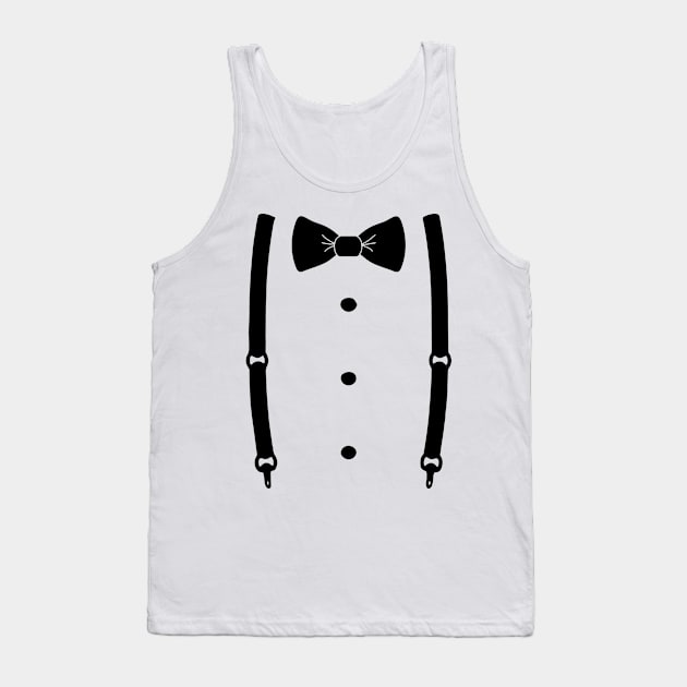 Bow Tie & Slacks (Black tie) Tank Top by Abili-Tees